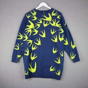 Alexander McQueen Oversized Sweater Dress Womens Bird